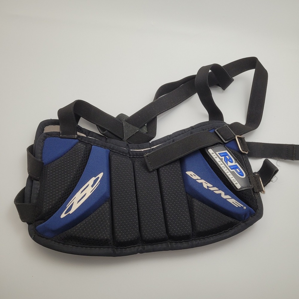 Brine RP Lacrosse Rib Pad Protector Size Small Blue/Black